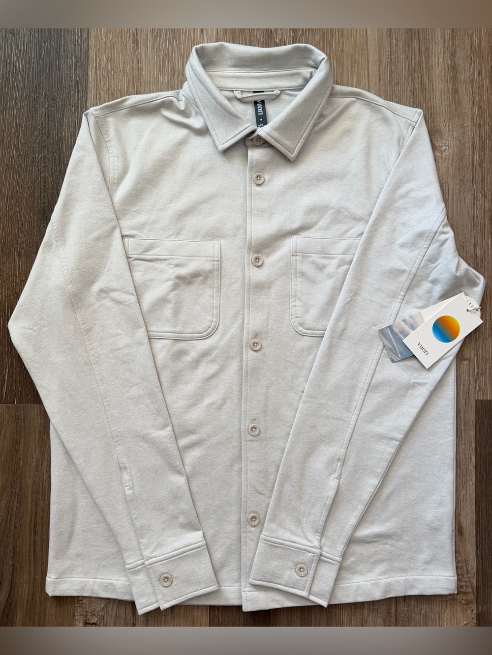 Vuori Coronado Shirt Jacket  Salt Heather Sz Medium V2009 NWT
